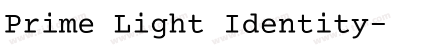 Prime Light Identity字体转换